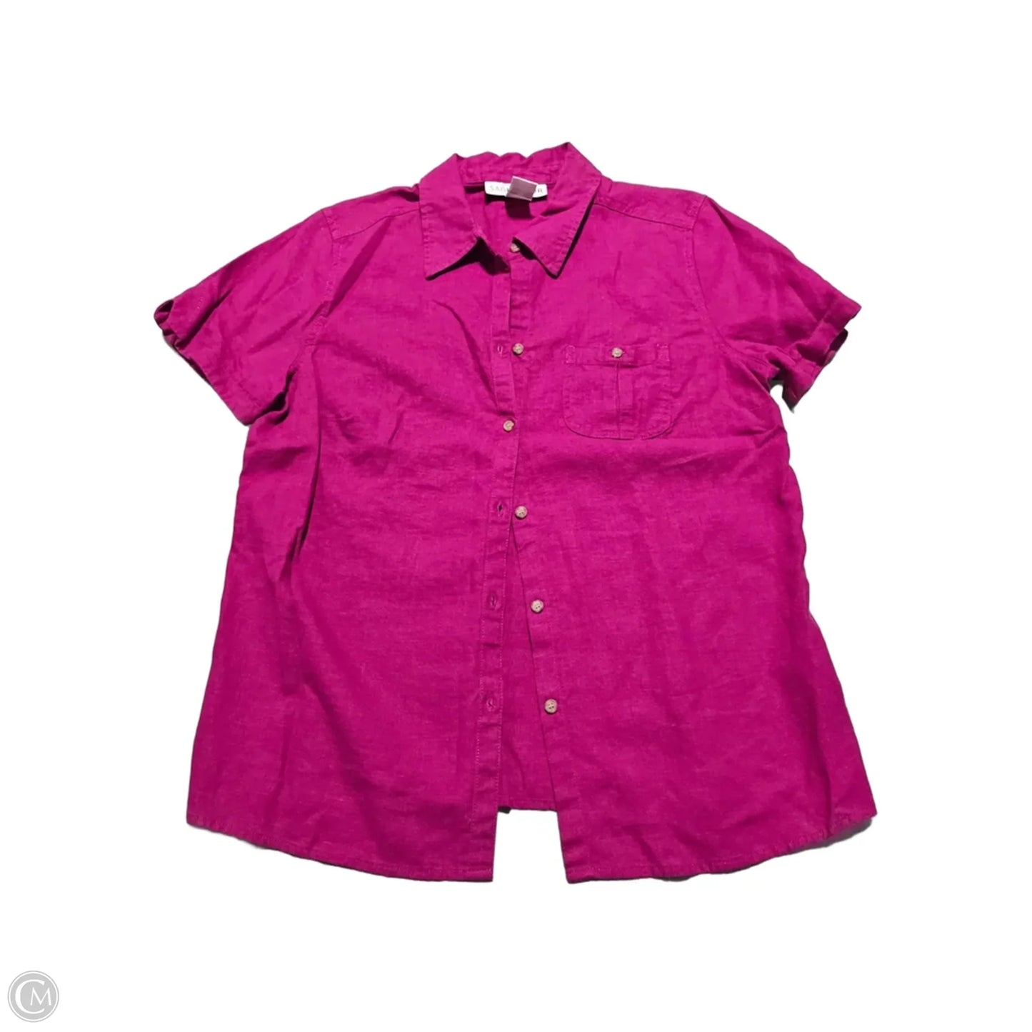 Top Short Sleeve By Sag Harbor In Purple, Size: S