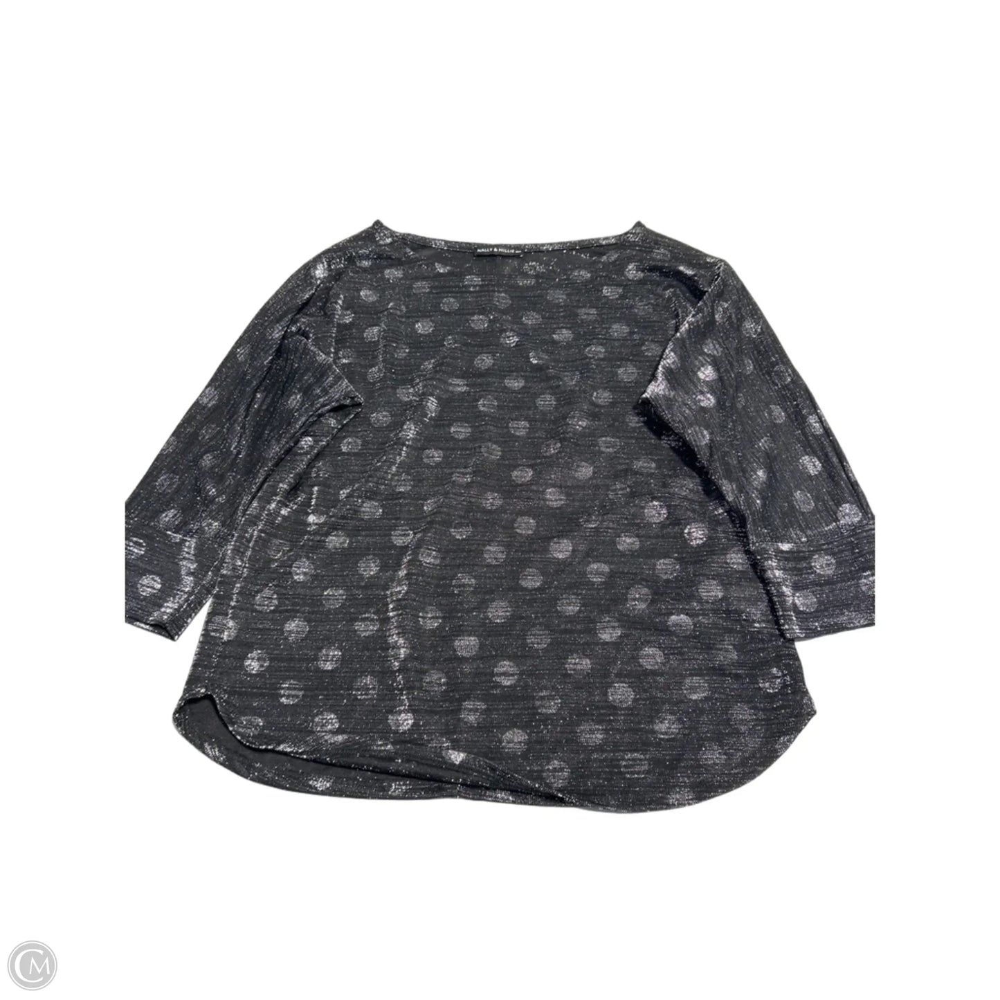 Top Long Sleeve By Nally And Millie In Black, Size: Xl