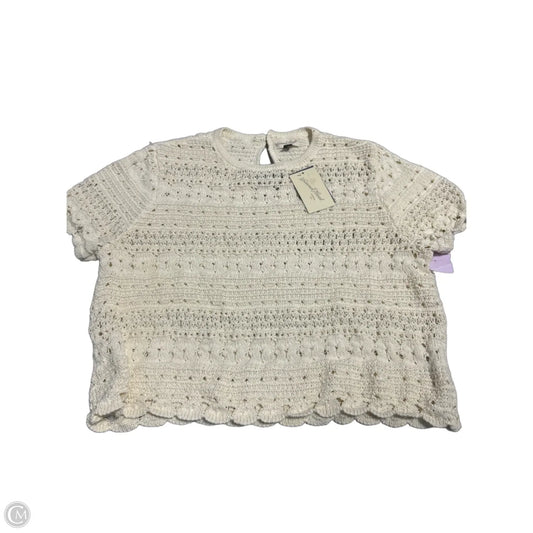 Top Short Sleeve By Universal Thread In Beige, Size: Xl