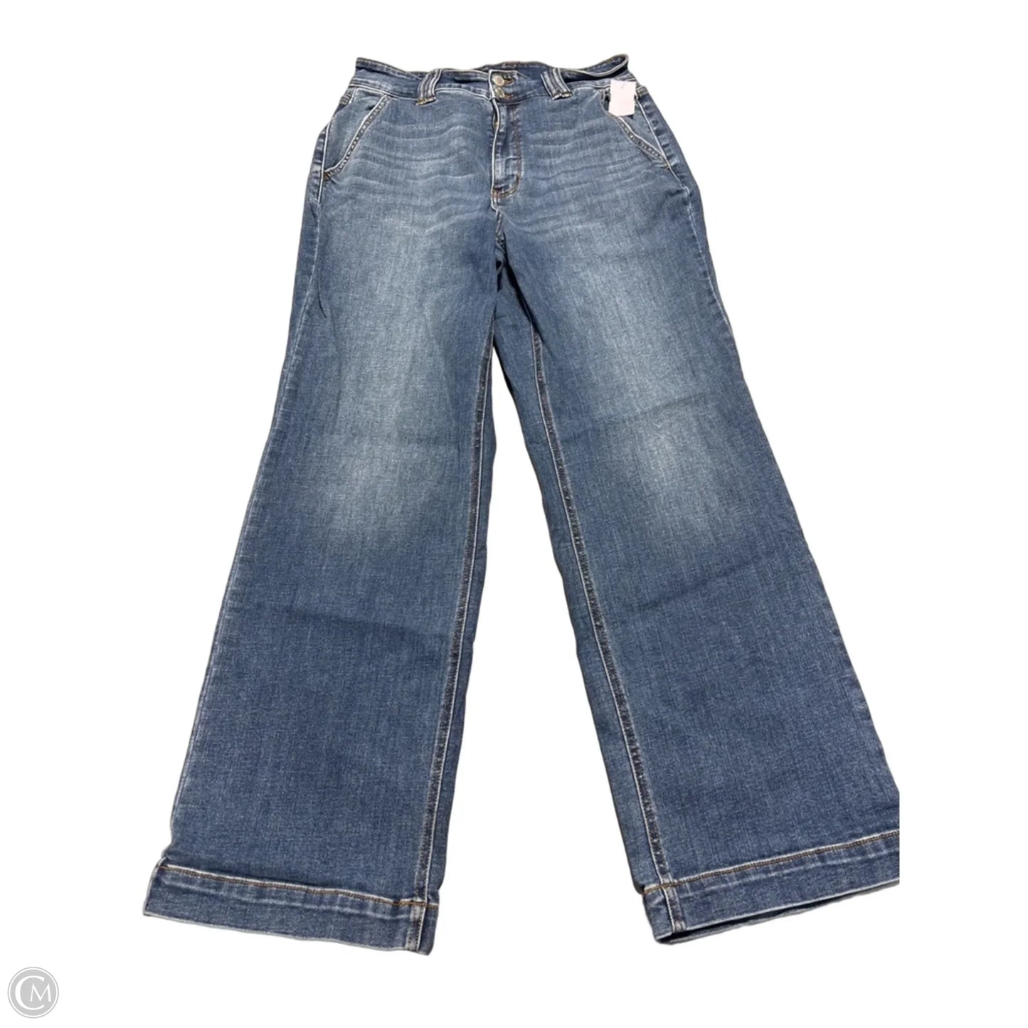 Jeans Wide Leg By Judy Blue In Blue, Size: 14