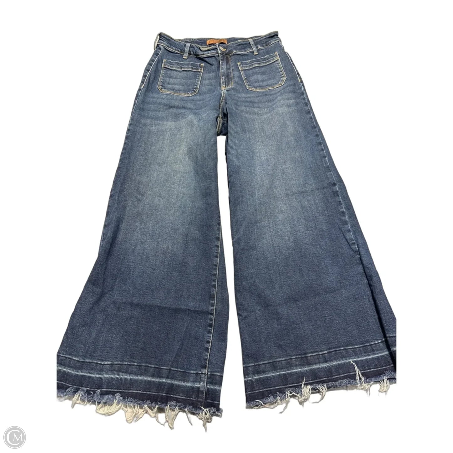 Jeans Wide Leg By Judy Blue In Blue, Size: 14