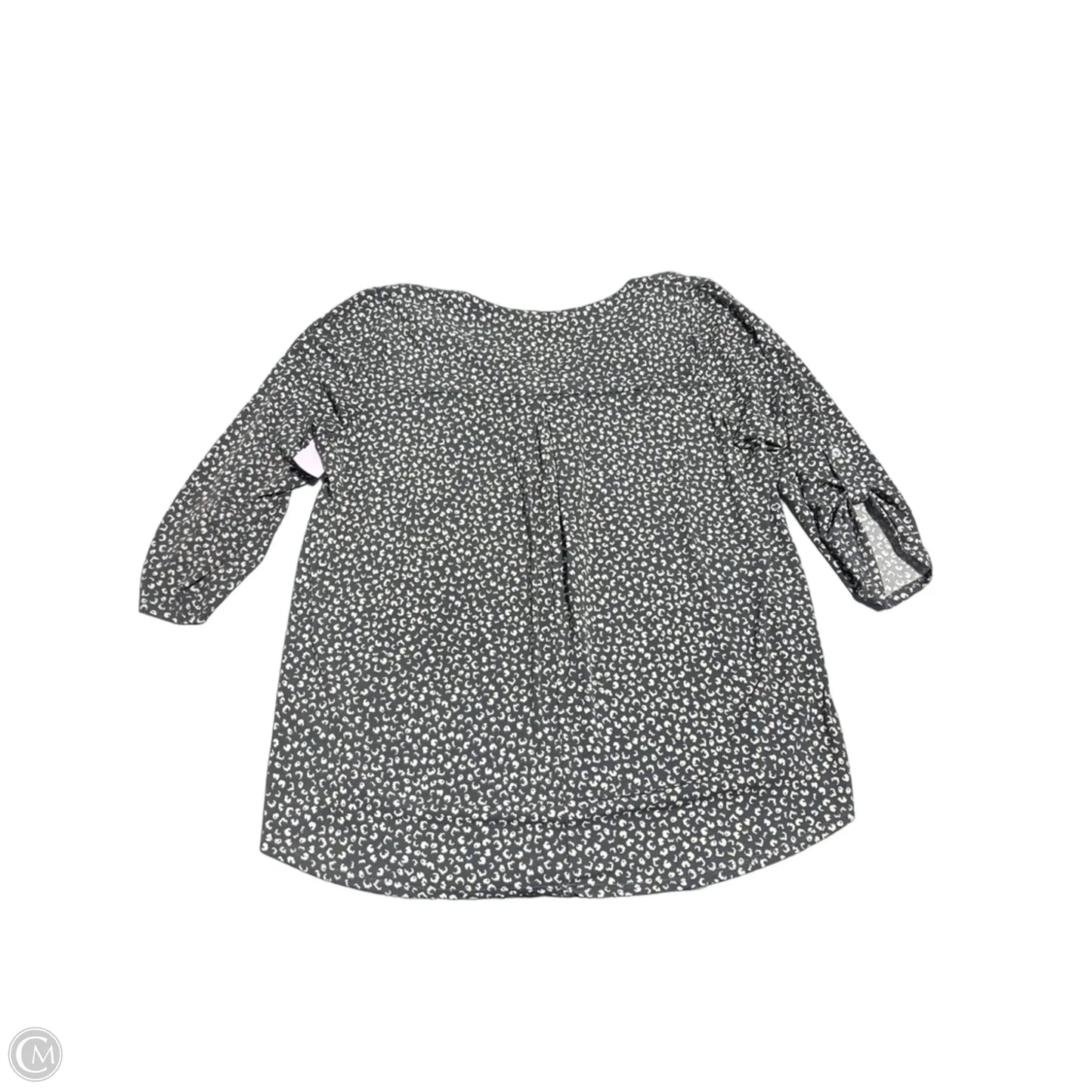 Top 3/4 Sleeve By Beacon Apparel In Grey, Size: 1x