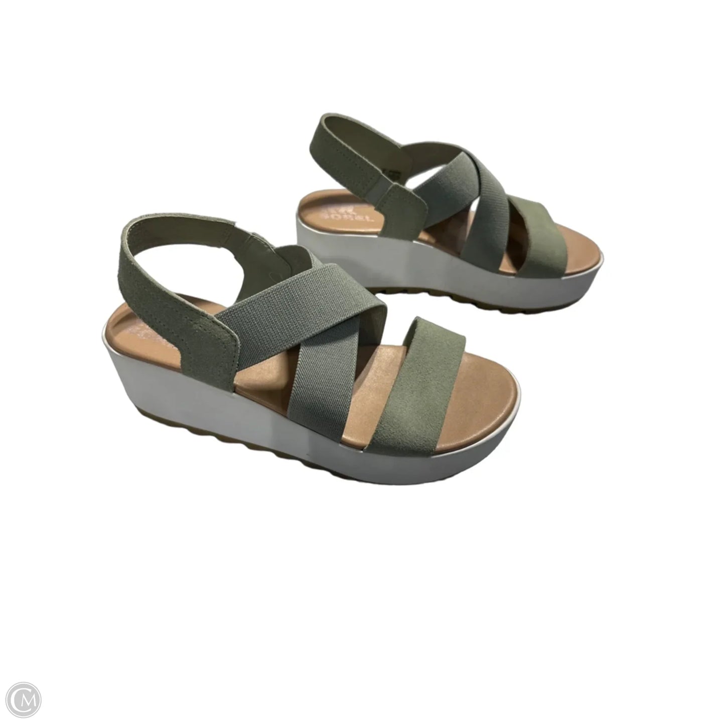 Sandals Heels Block By Sorel In Brown, Size: 8