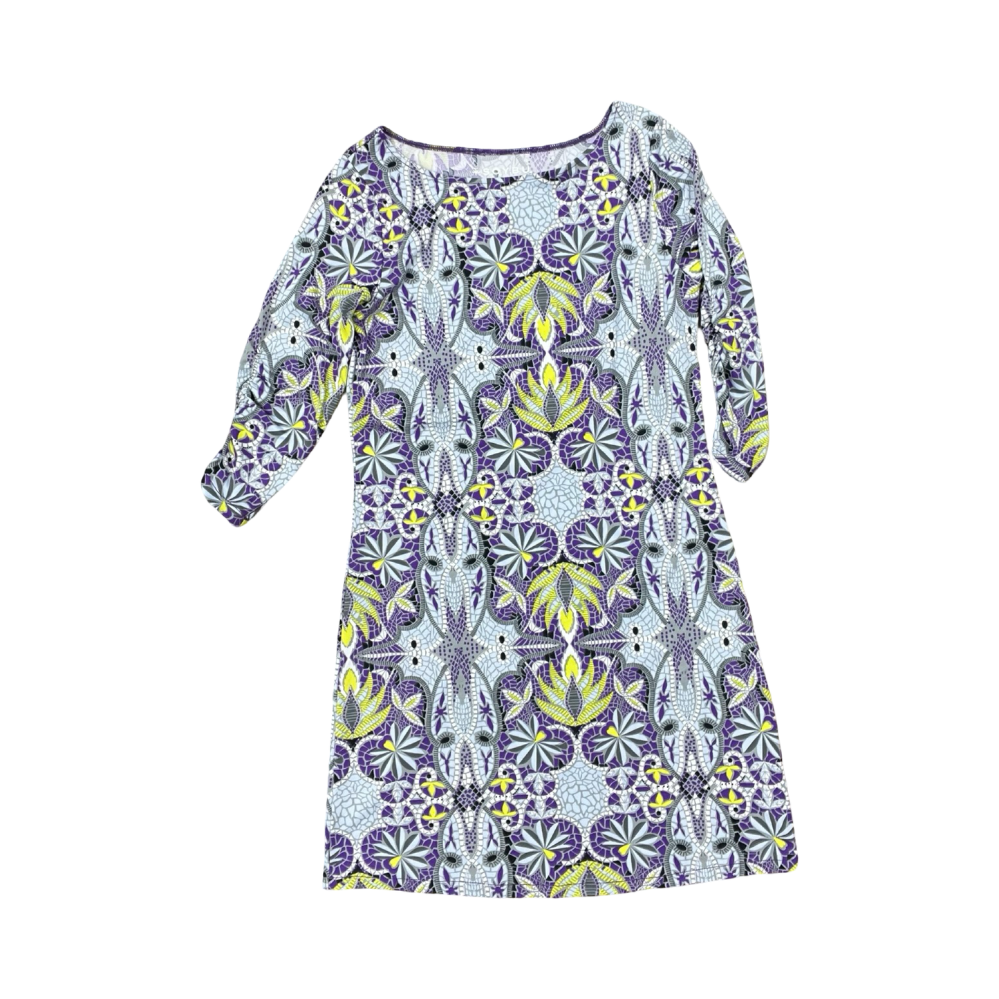 Dress Casual Short By Soybu In Grey & Purple, Size:S