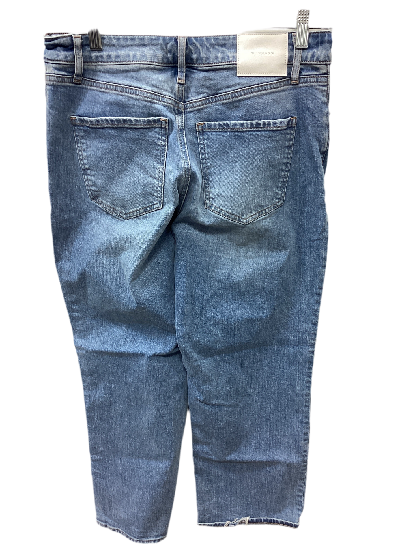 Jeans Wide Leg By Express In Blue Denim, Size:8