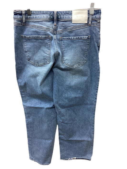 Jeans Wide Leg By Express In Blue Denim, Size:8
