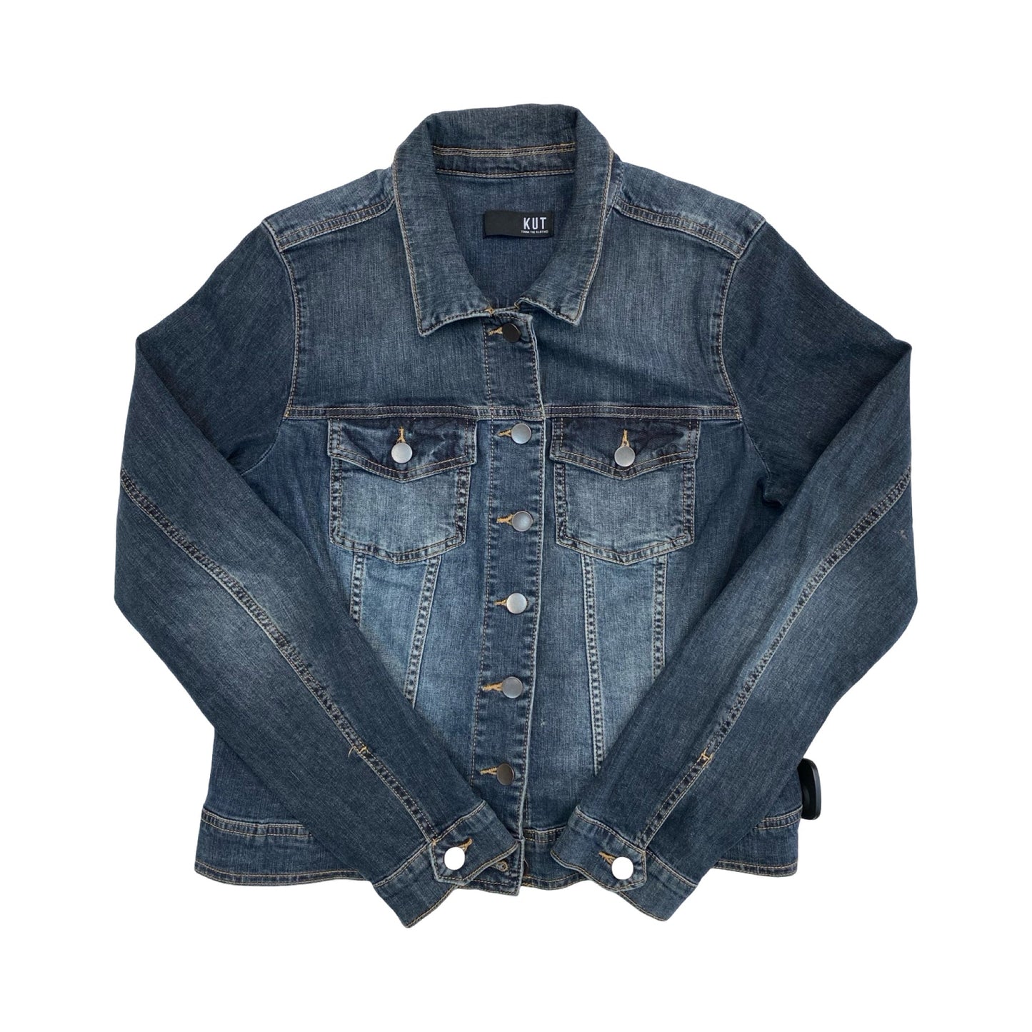 Jacket Denim By Kut In Blue Denim, Size:Xl