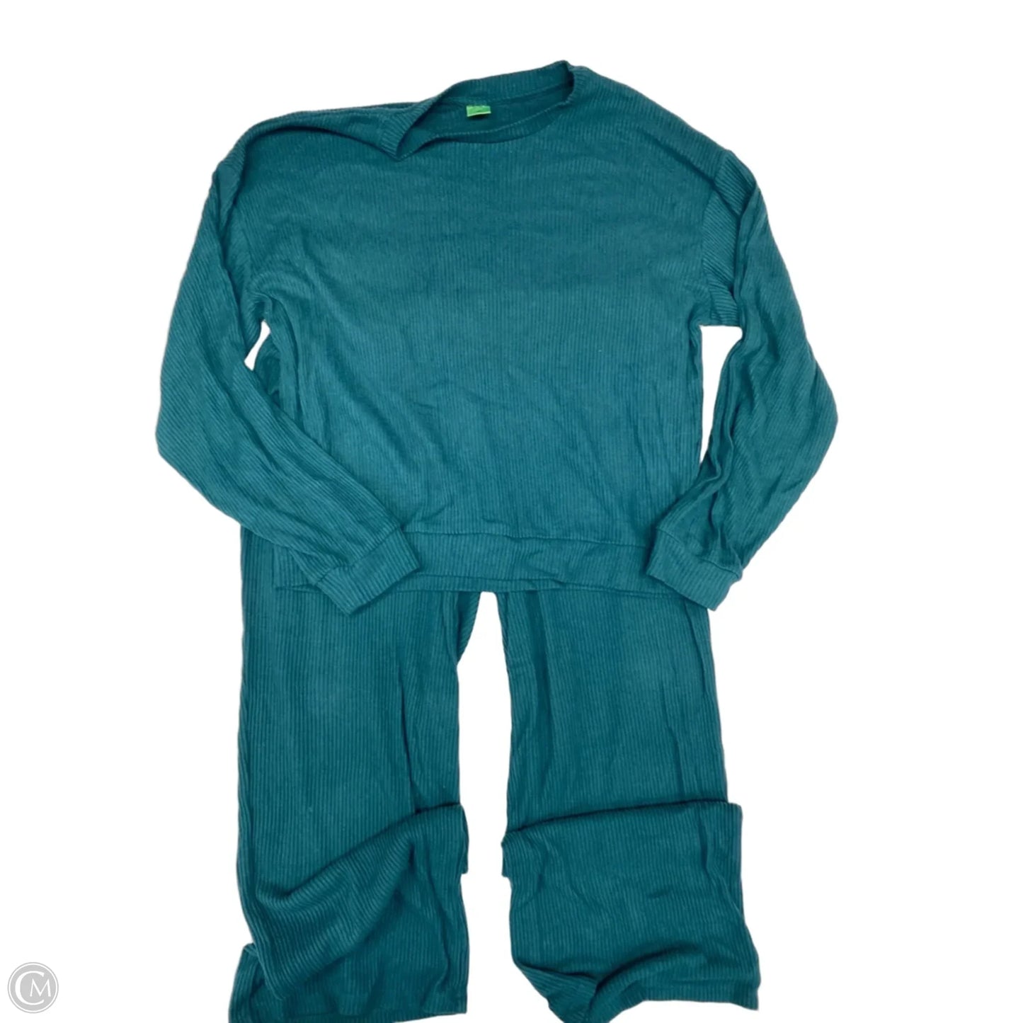 Lounge Set Pants By Clothes Mentor In Green, Size: M
