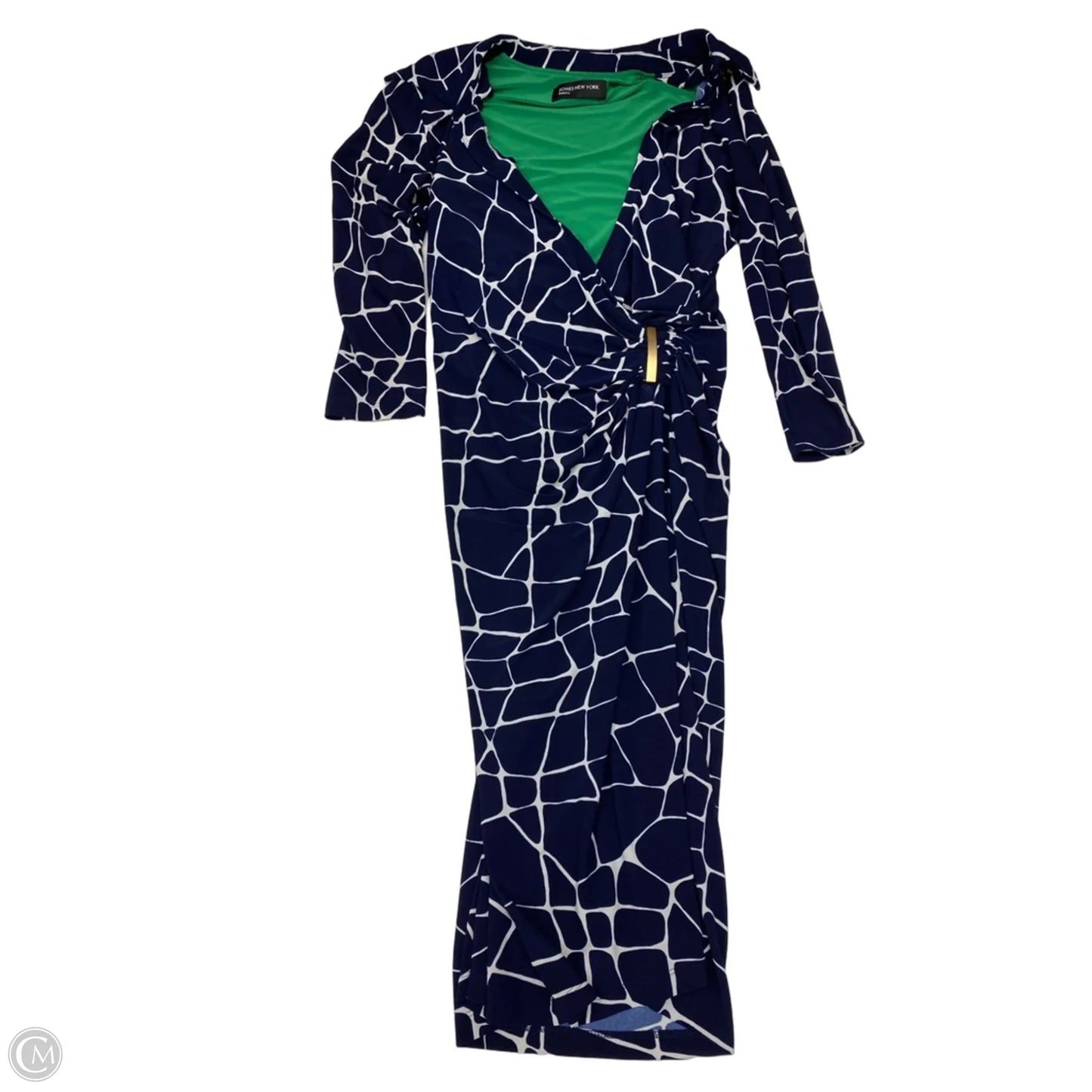 Dress Work By Jones New York In Blue & White, Size: 6p