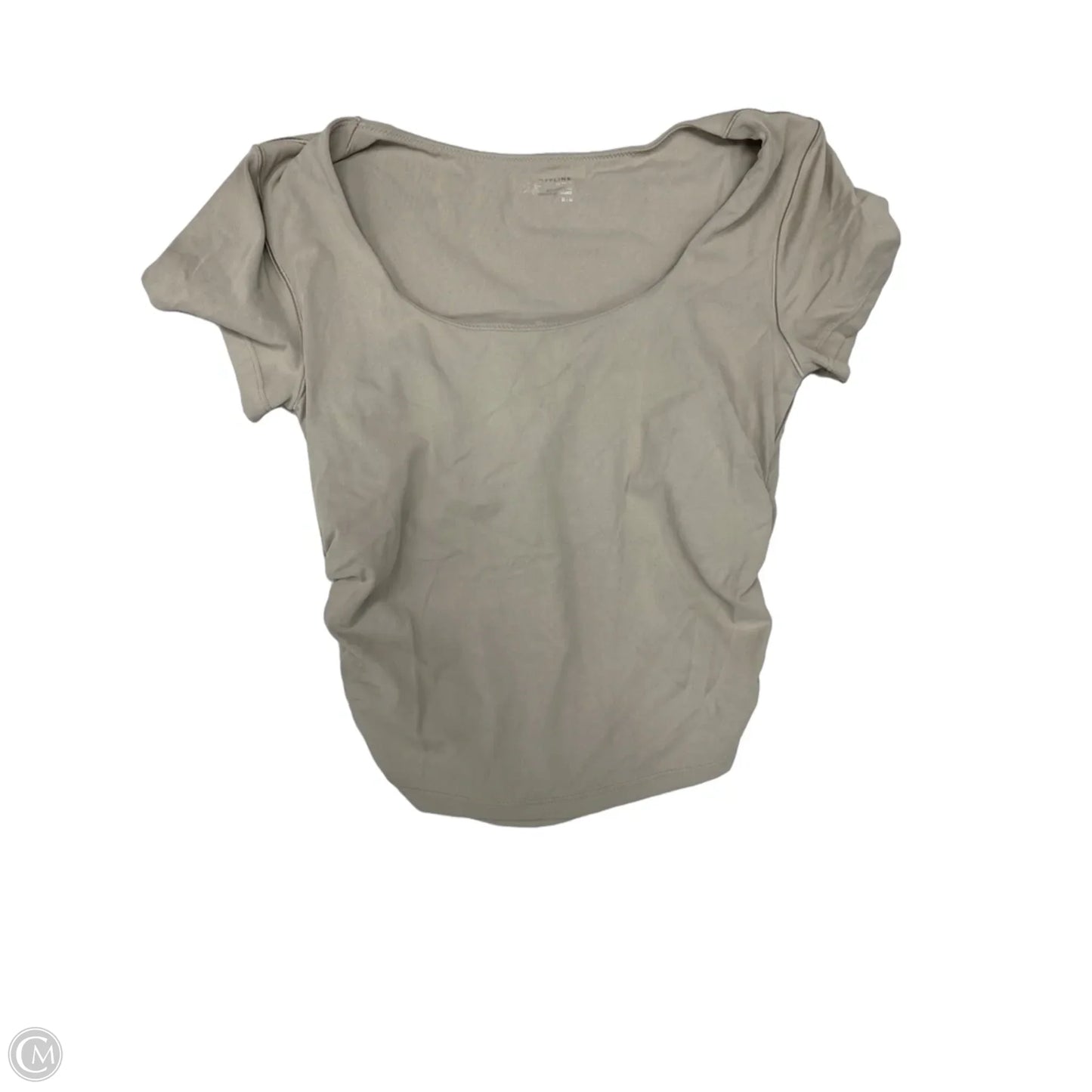 Athletic Top Short Sleeve By Aerie In Beige, Size: M