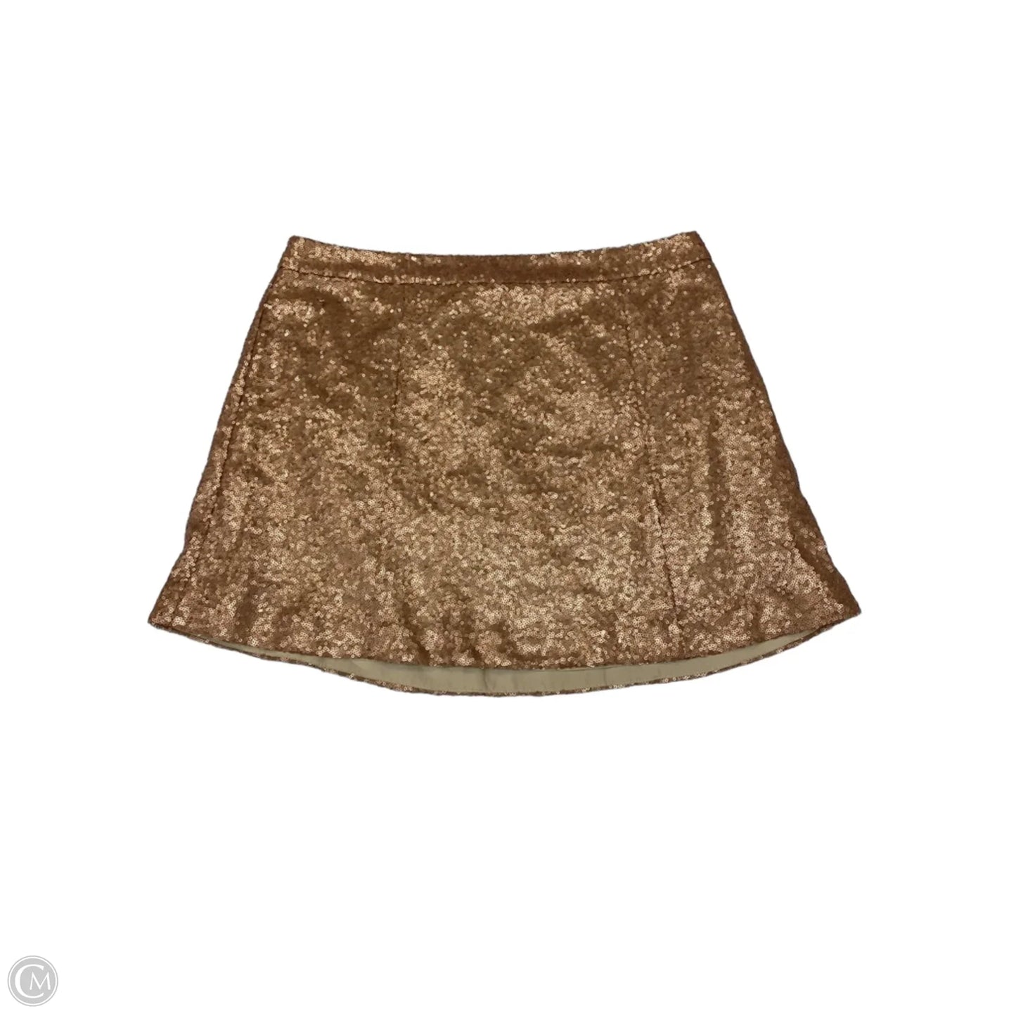 Skirt Mini & Short By Decree In Gold, Size: Xl