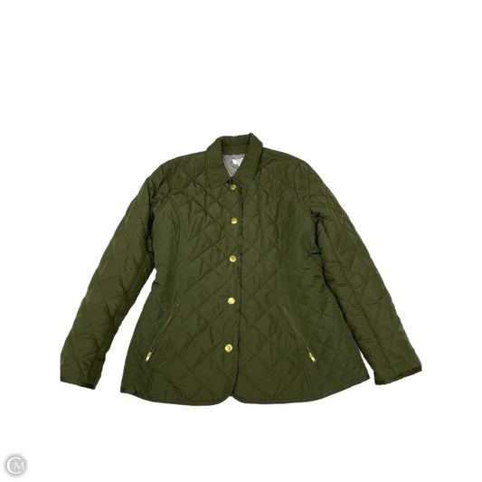 Jacket Puffer & Quilted By Crown And Ivy In Green, Size: M