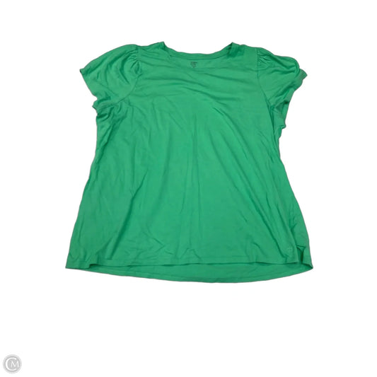 Top Short Sleeve By Crown And Ivy In Green, Size: 3x