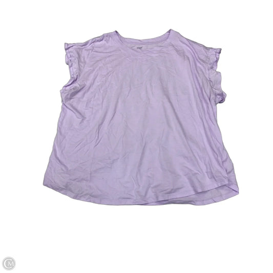 Top Short Sleeve By Crown And Ivy In Purple, Size: 3x