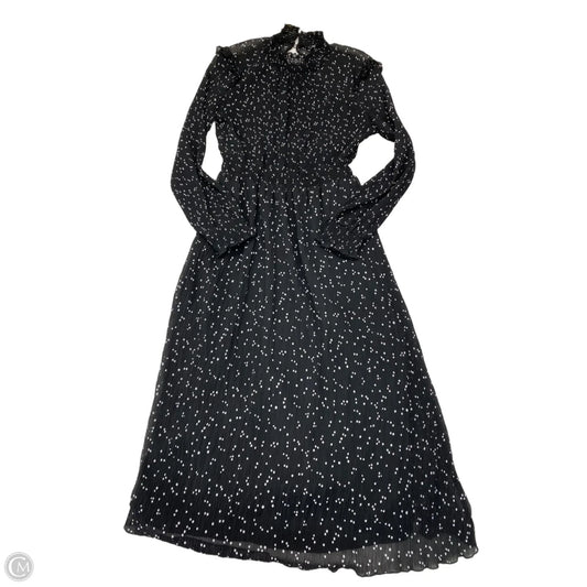 Dress Casual Midi By Zara In Polkadot Pattern, Size: Xs