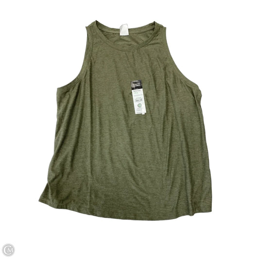 Athletic Tank Top By Athletic Works In Green, Size: L
