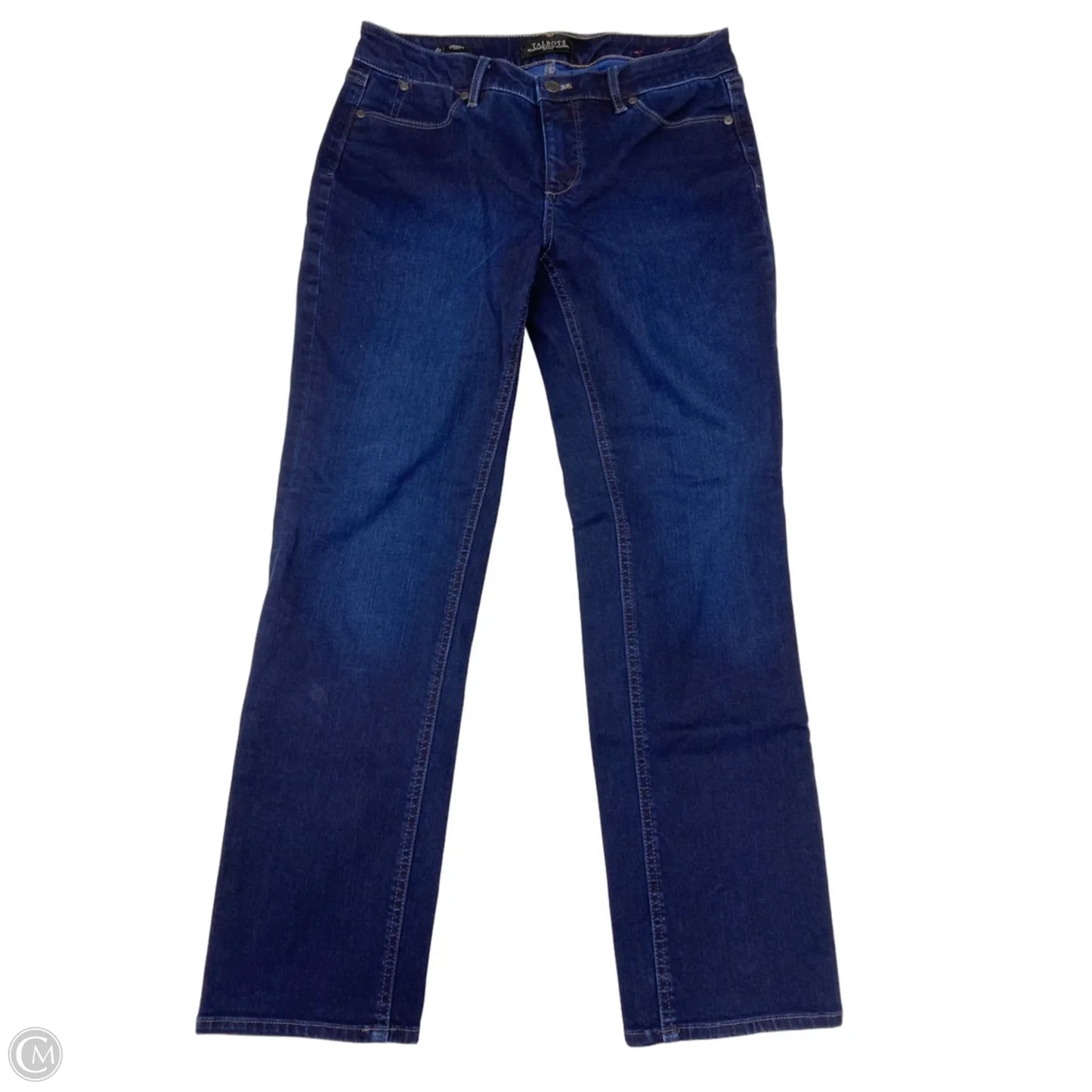 Jeans Straight By Talbots In Blue Denim, Size: 6p