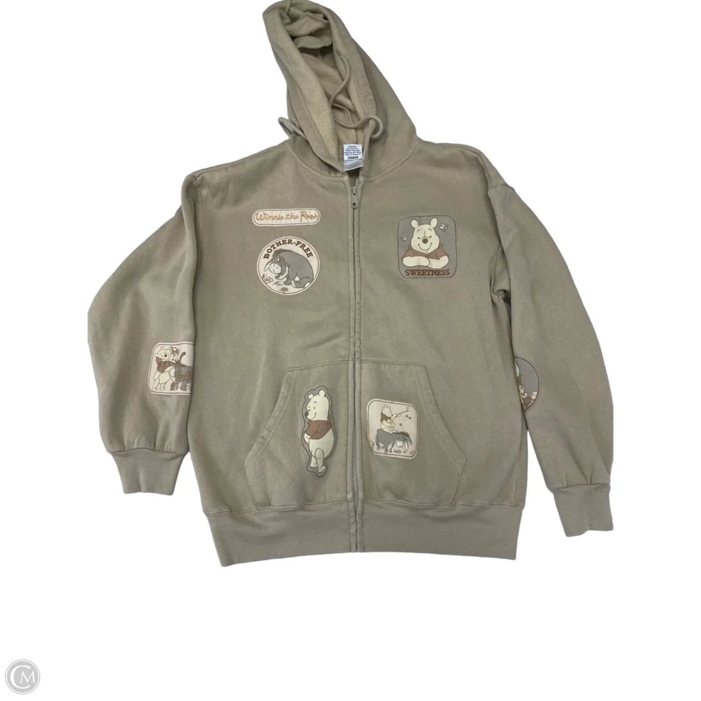 Sweatshirt Hoodie By Disney In Brown, Size: S