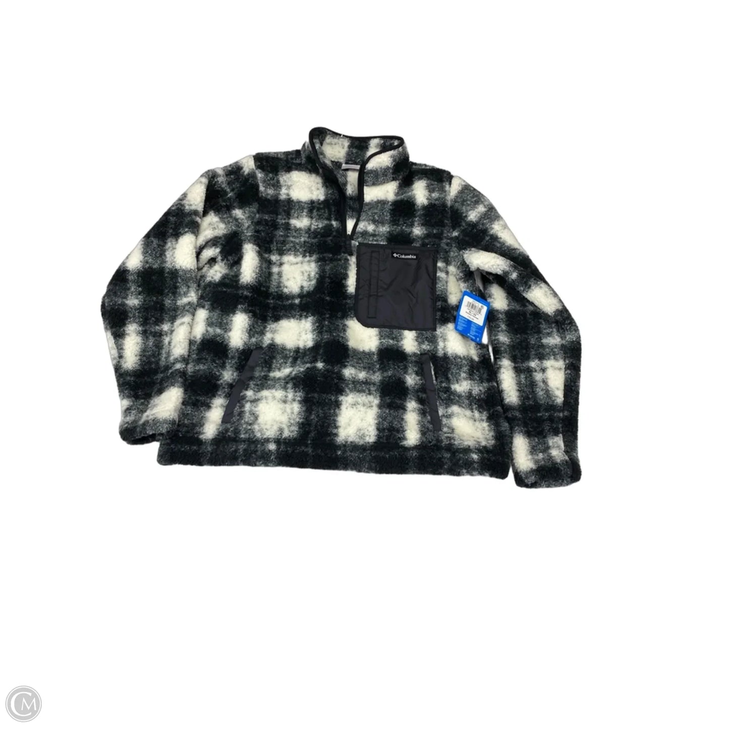 Jacket Fleece By Columbia In Black & White, Size: Xl