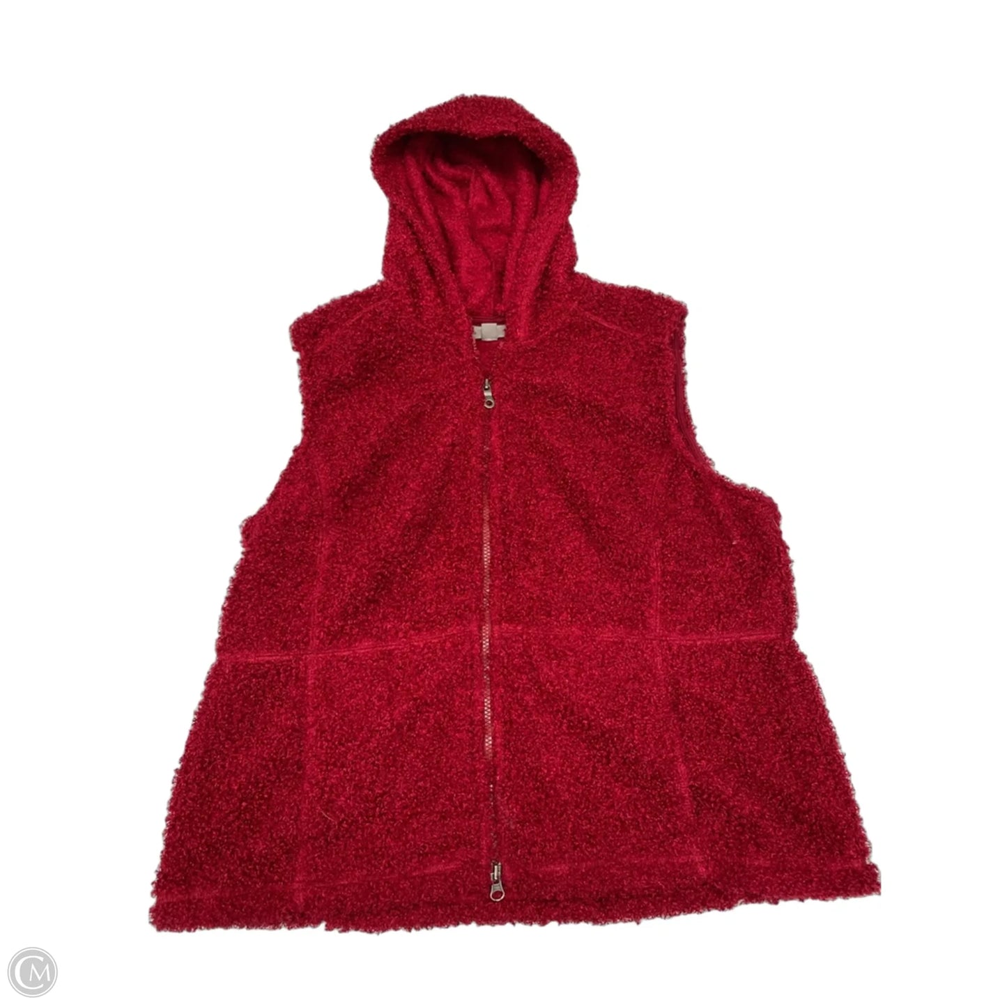 Vest Fleece By J. Jill In Red, Size: Xl