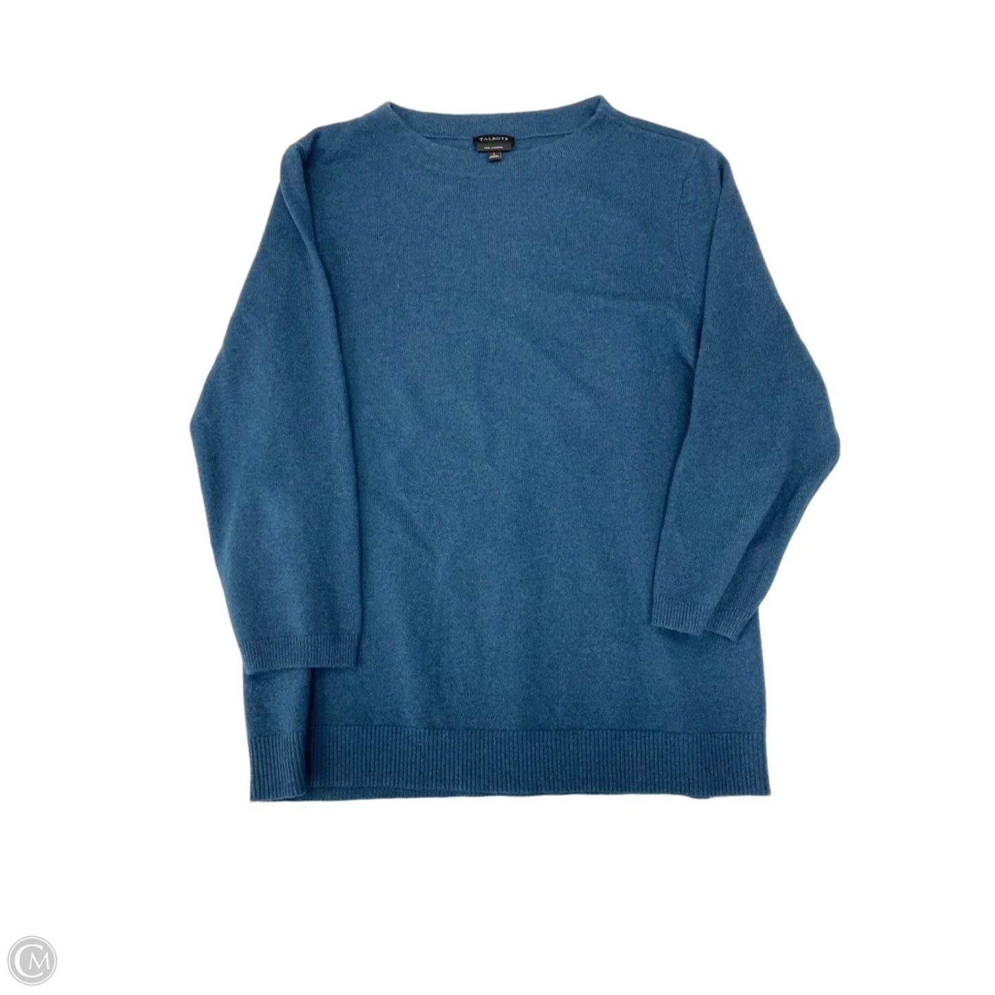 Sweater Cashmere By Talbots In Teal, Size: L