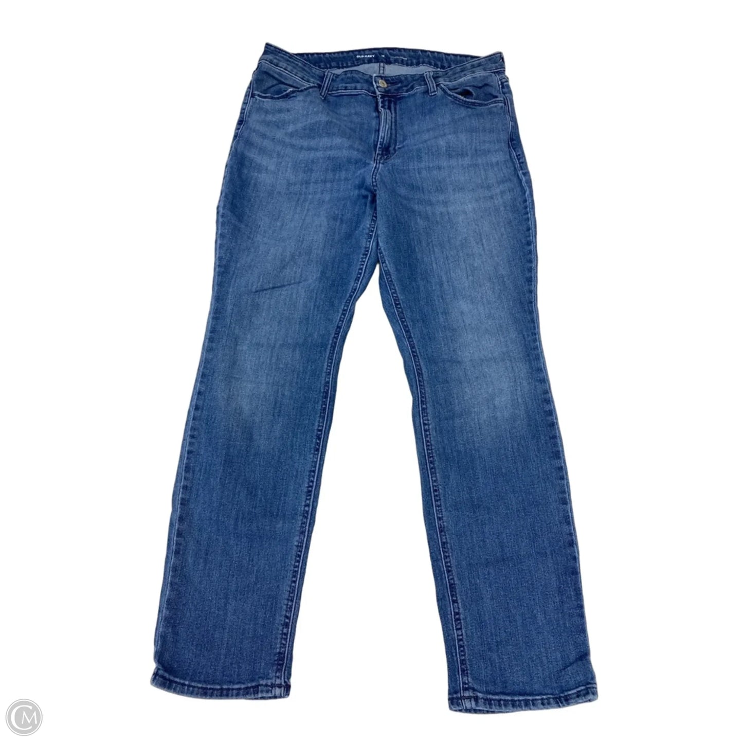 Jeans Straight By Old Navy In Blue Denim, Size: 14p