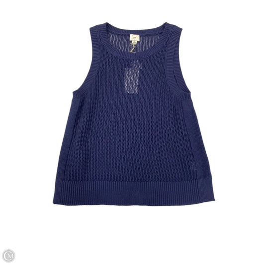 Top Sleeveless By A New Day In Navy, Size: L