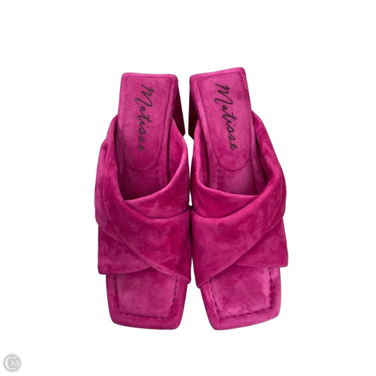 Sandals Heels Block By Matisse In Pink, Size: 9