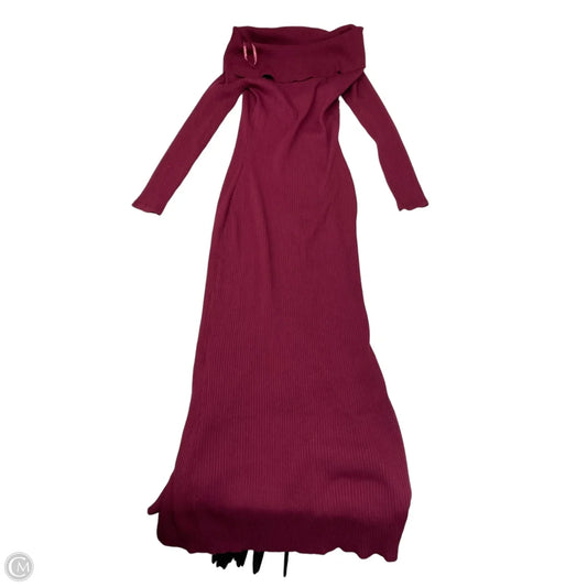 Dress Casual Maxi By Express In Maroon, Size: M