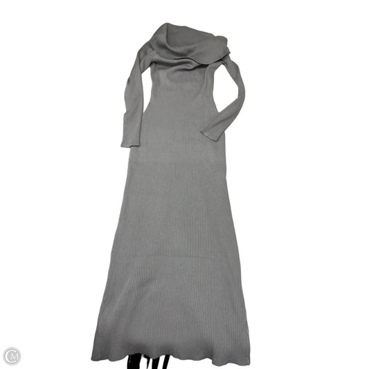 Dress Casual Maxi By Express In Grey, Size: M