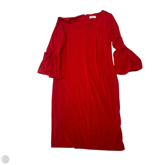 Dress Work By Calvin Klein In Red, Size: S
