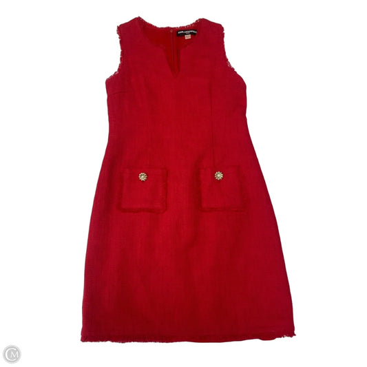 Dress Designer By Karl Lagerfeld In Red, Size: S