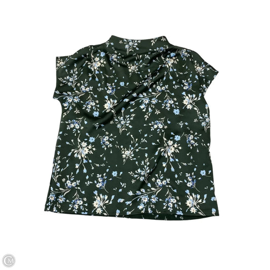 Top Short Sleeve By Ann Taylor In Floral Print, Size: Xs