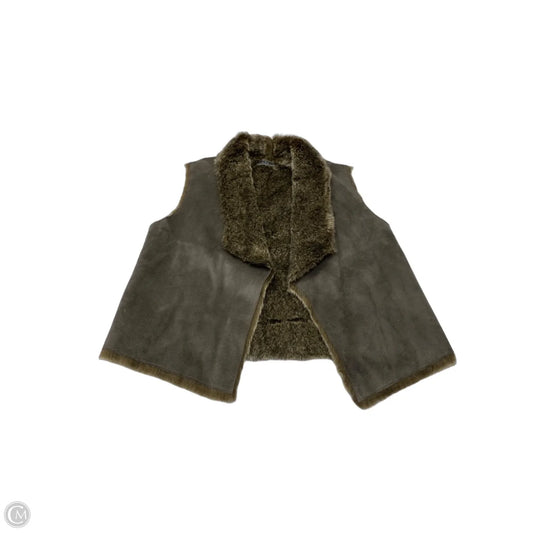 Vest Faux Fur & Sherpa By Velvet In Brown, Size: S