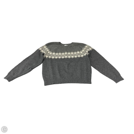 Sweater By Free Assembly In Grey & White, Size: Xxl