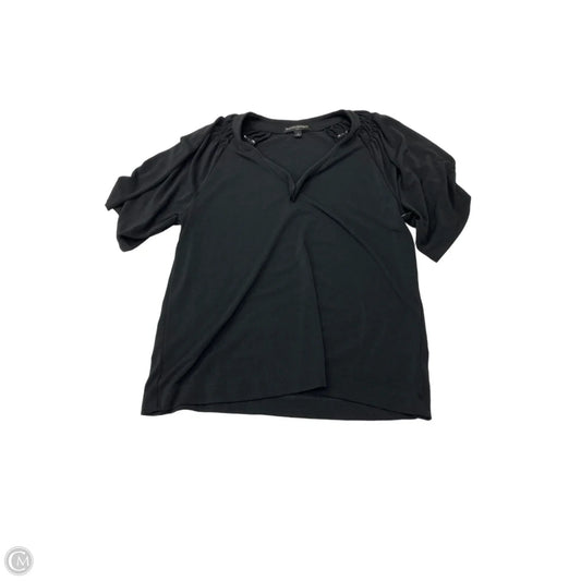 Top Short Sleeve By Banana Republic In Black, Size: S