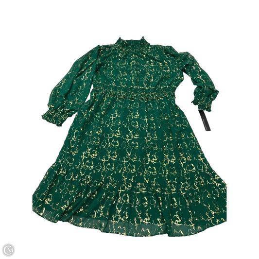 Dress Party Short By Maggy London In Gold & Green, Size: Xl