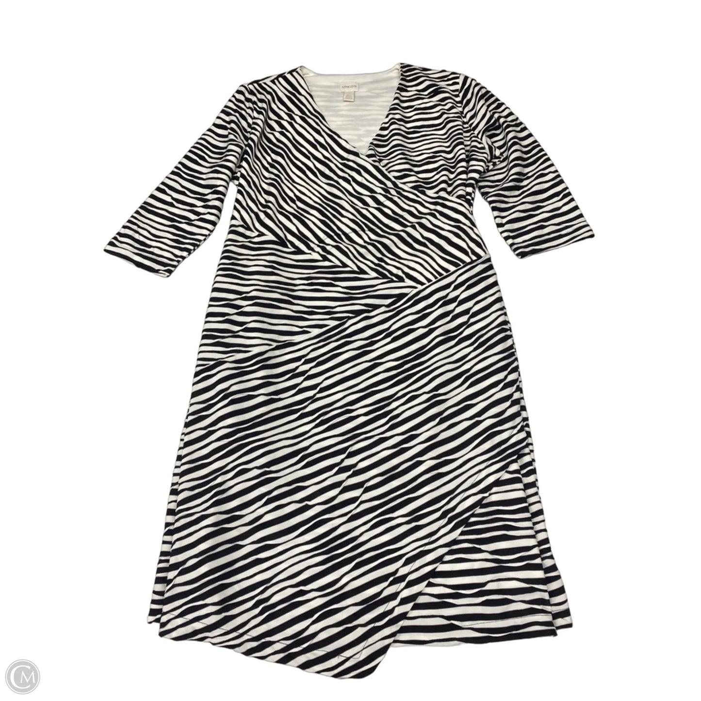 Dress Work By Chicos In Black & White, Size: L