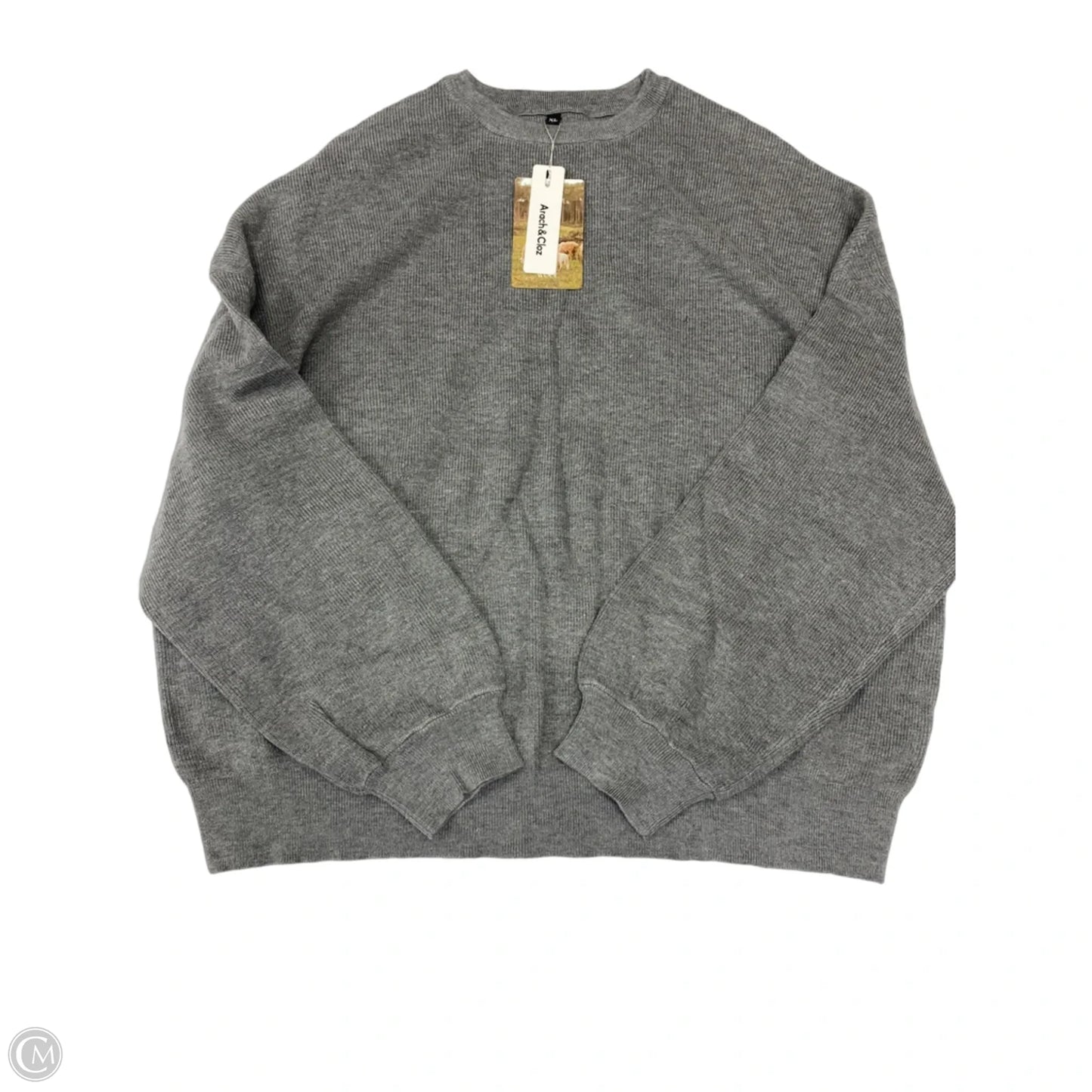 Sweater By Clothes Mentor In Grey, Size: Xl