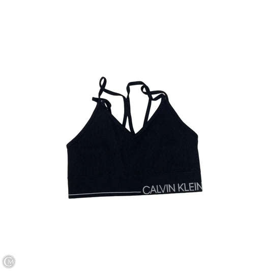 Athletic Bra By Calvin Klein Performance In Black, Size: M