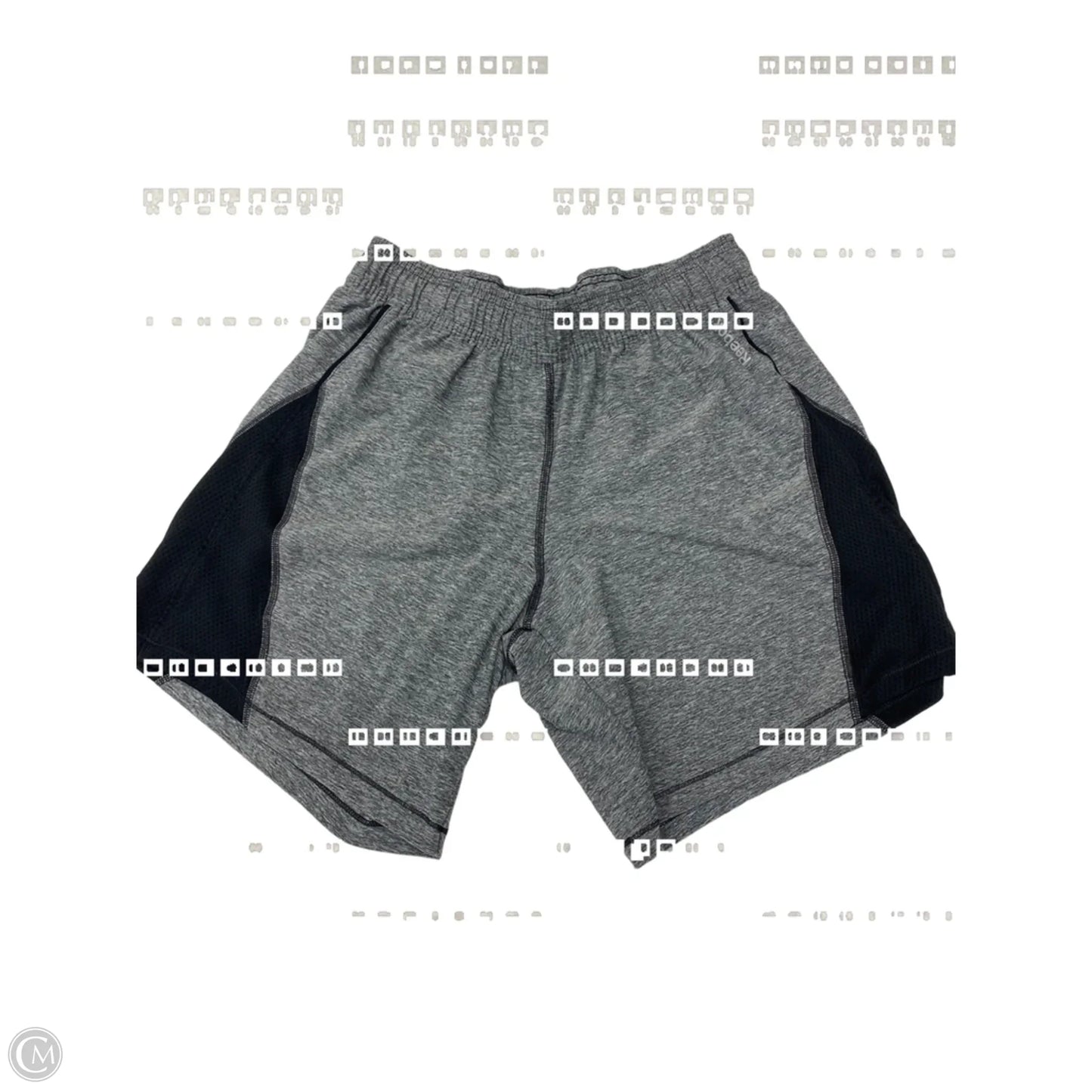 Athletic Shorts By Reebok In Black & Grey, Size: S