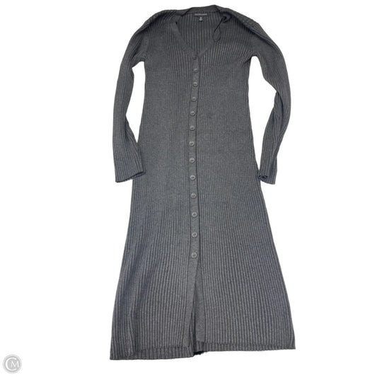 Dress Sweater By Saks Fifth Avenue In Grey, Size: M