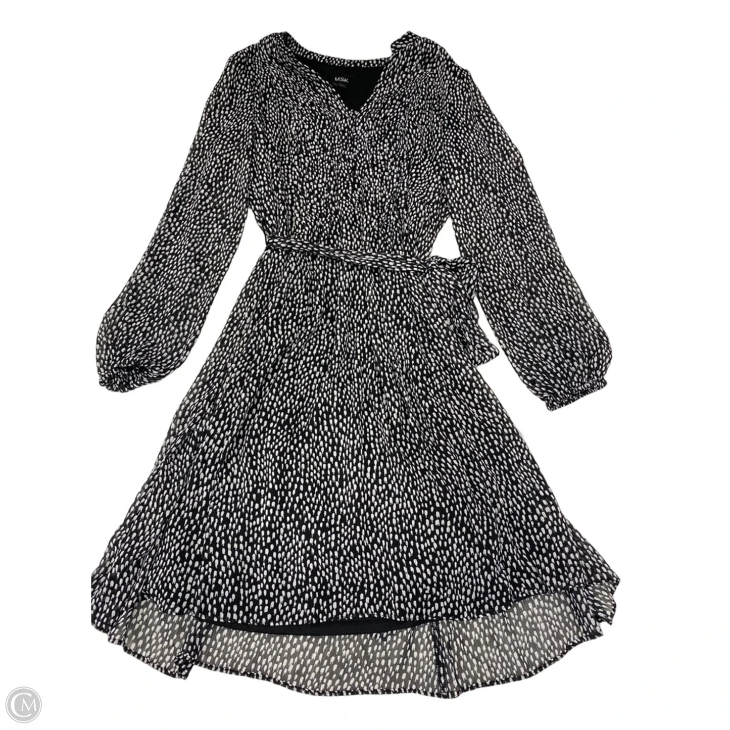 Dress Work By Msk In Black & White, Size: L