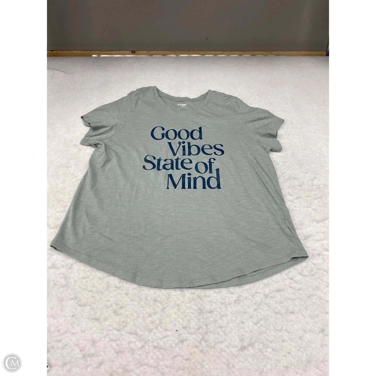 Top Short Sleeve Basic By Old Navy In Green, Size: Xl