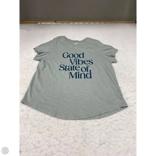 Top Short Sleeve Basic By Old Navy In Green, Size: Xl