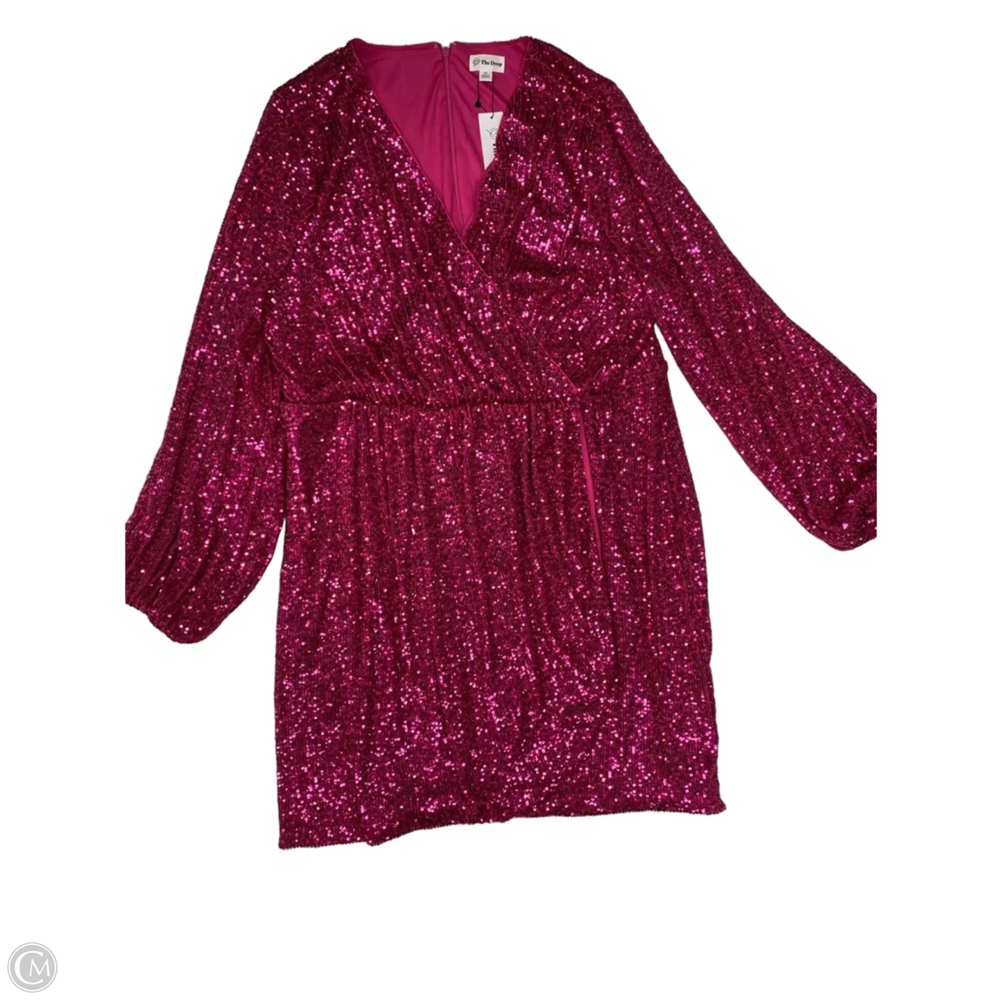 Dress Party Short By The Drop In Pink, Size: 2x