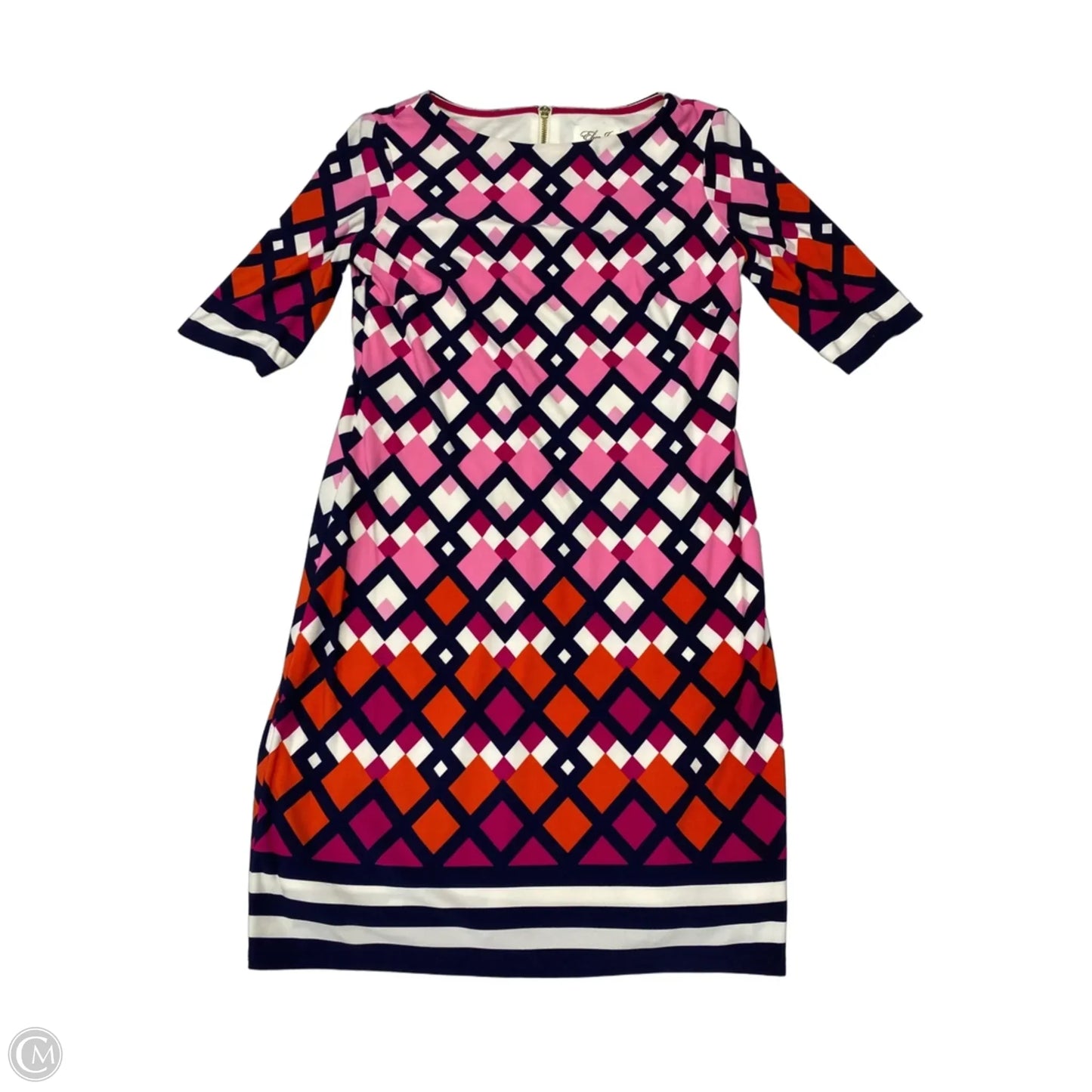 Dress Work By Eliza J In Geometric Pattern, Size: Xsp