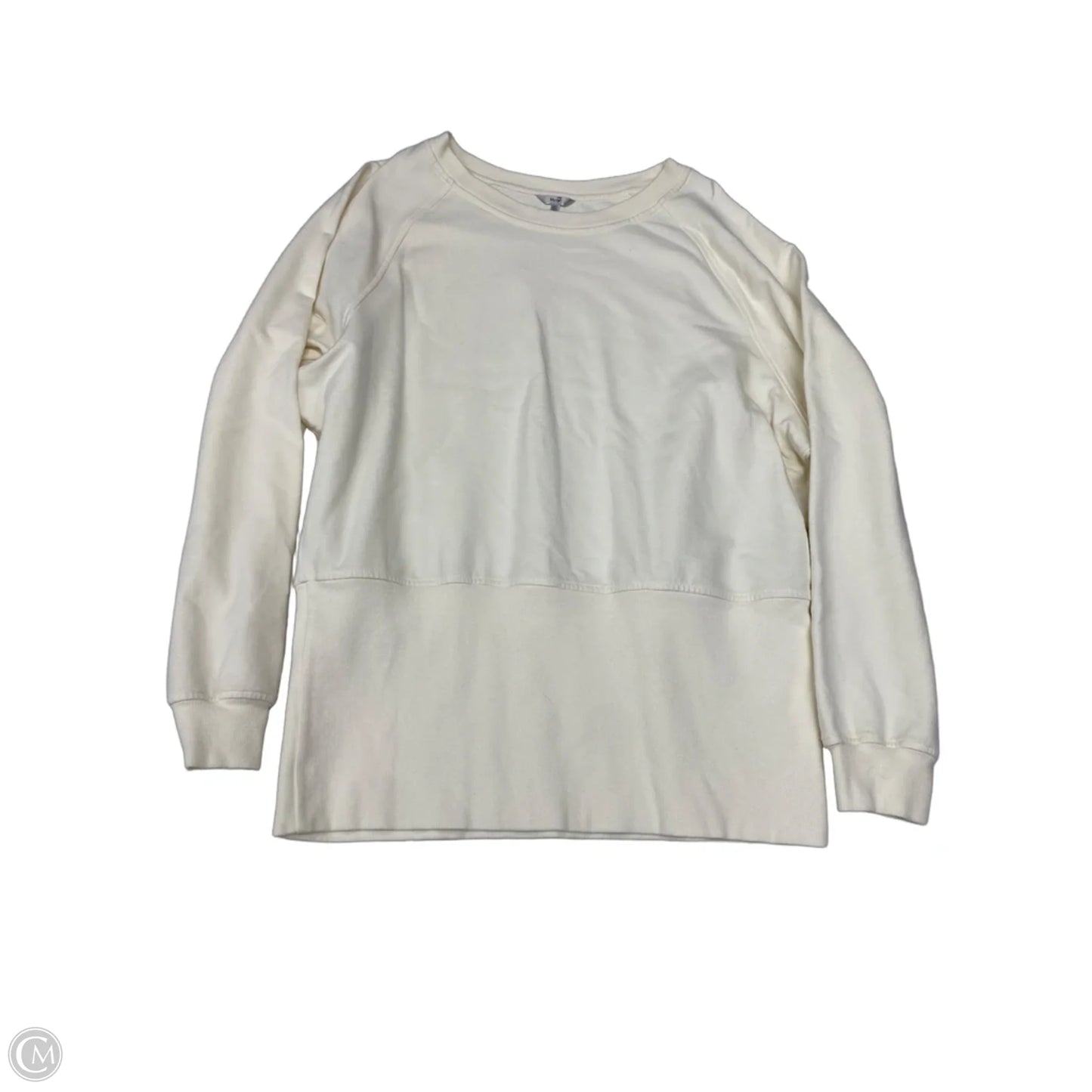 Athletic Sweatshirt Crewneck By Metro 7 In Cream, Size: Xl