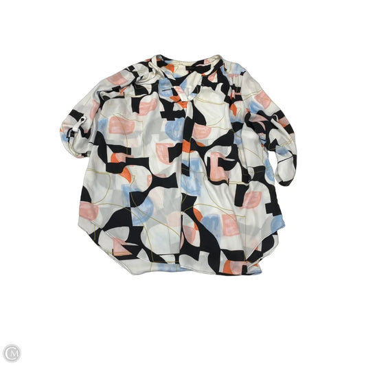 Blouse 3/4 Sleeve By Worthington In Multi-colored, Size: 3x