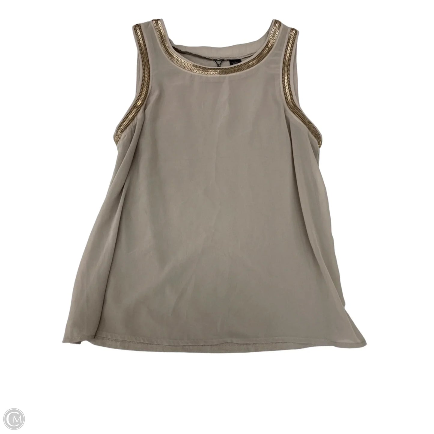 Blouse Sleeveless By Bke In Grey, Size: M